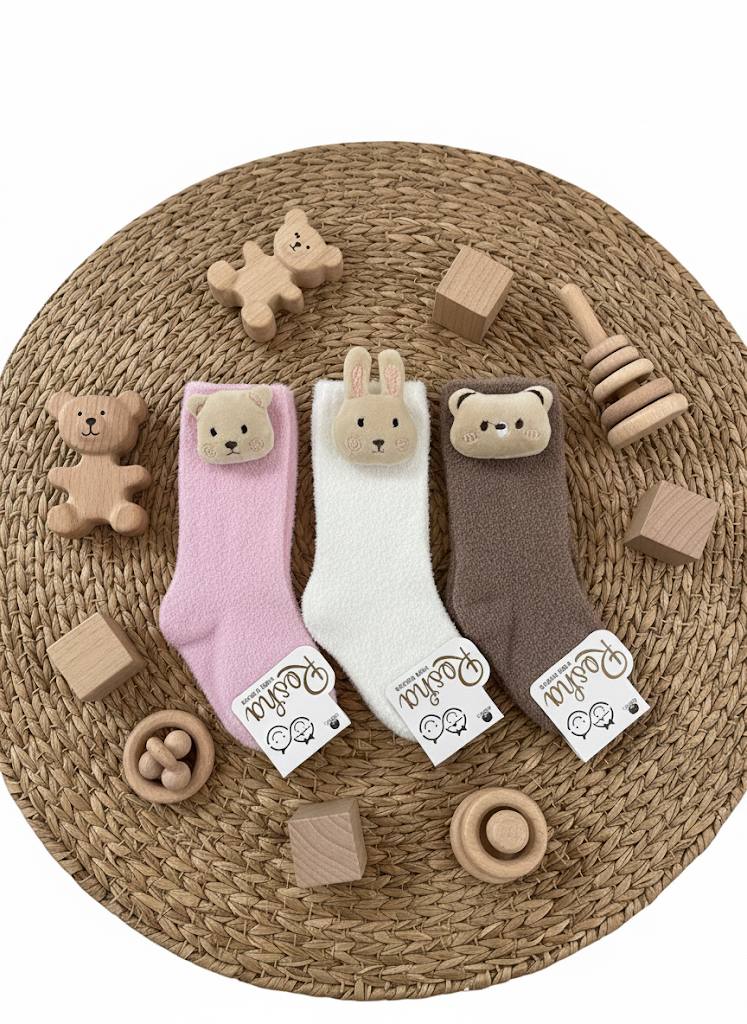 جوراب بوکله‌ی ساق بلند عروسکی