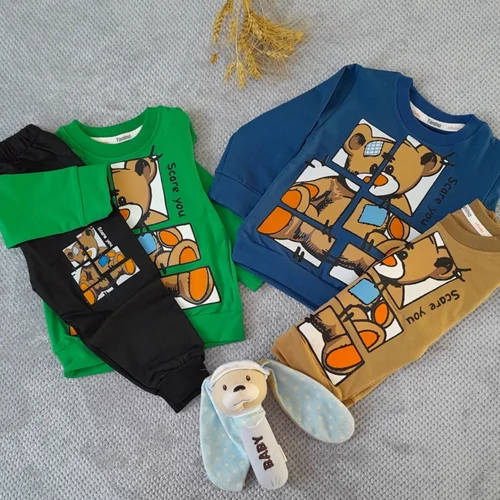 بلوز و شلوار خرس پازلی