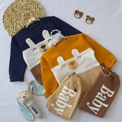 بلوز و شلوار تو کرکی طرح خرس گوش دار